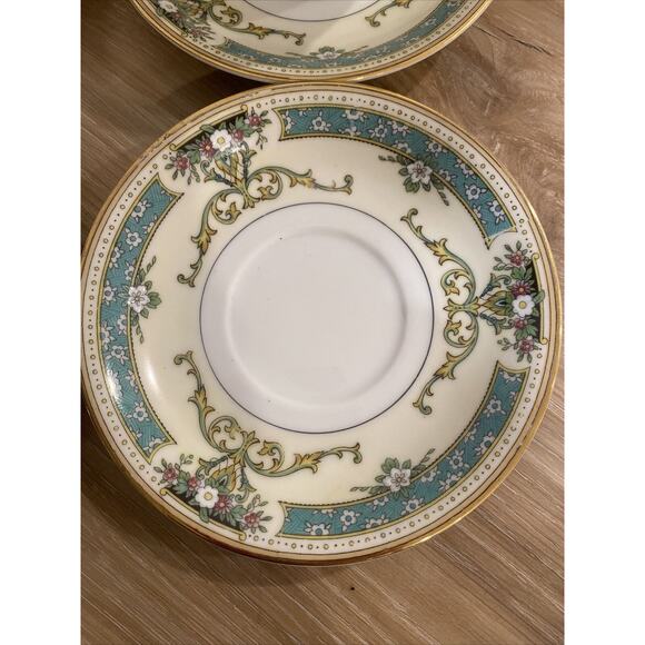 Noritake Beauvais Cup & Saucer Set Of 4 Fine China Gold Rim Made In Japan Coffee - Picture 4 of 9